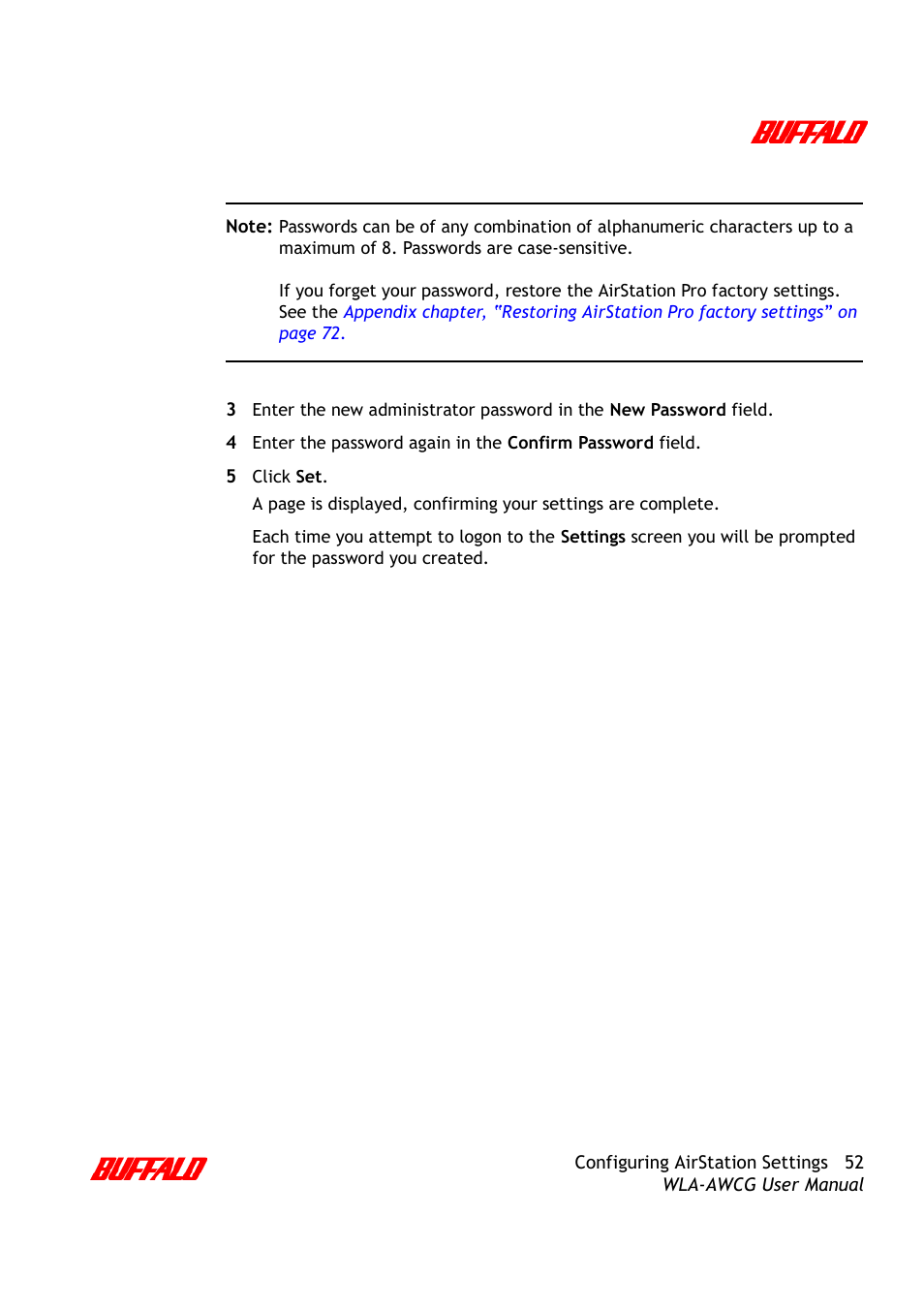 Buffalo Technology AirStation Pro WLA-AWCG User Manual | Page 55 / 96