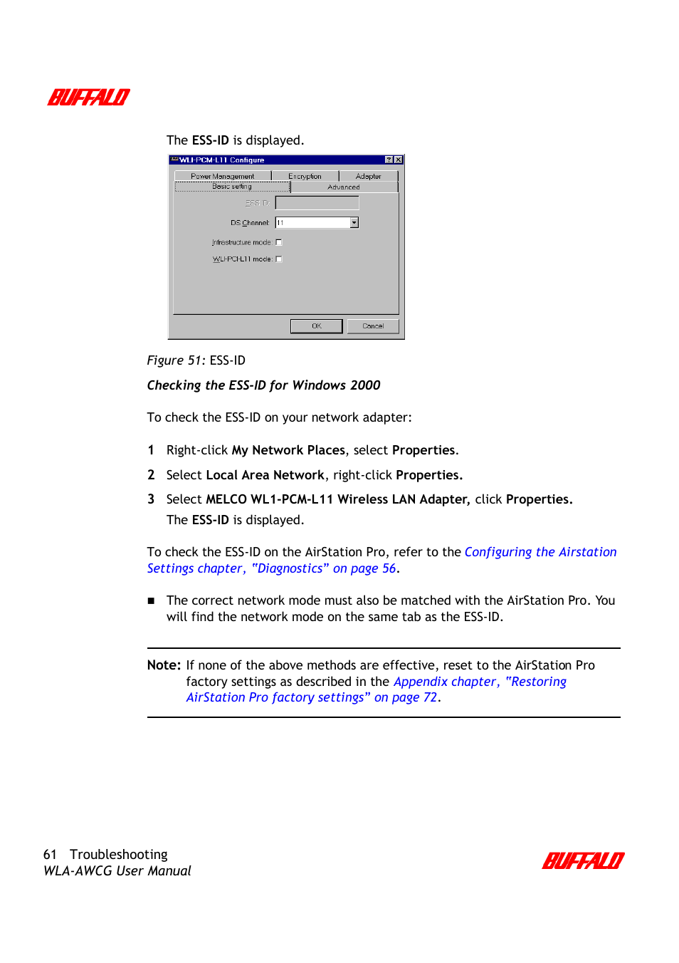Buffalo Technology AirStation Pro WLA-AWCG User Manual | Page 64 / 96