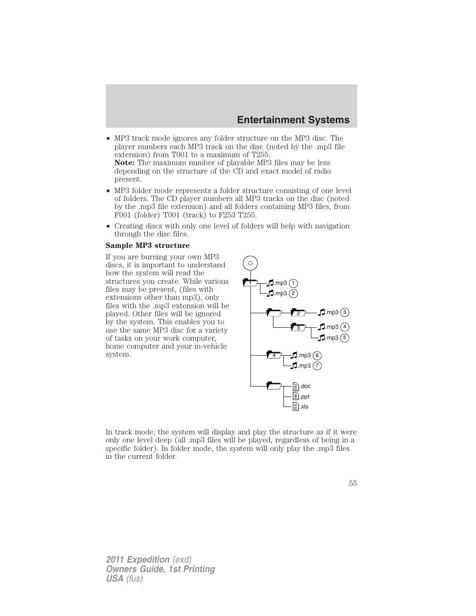 Entertainment systems | FORD 2011 Expedition User Manual | Page 55 / 395