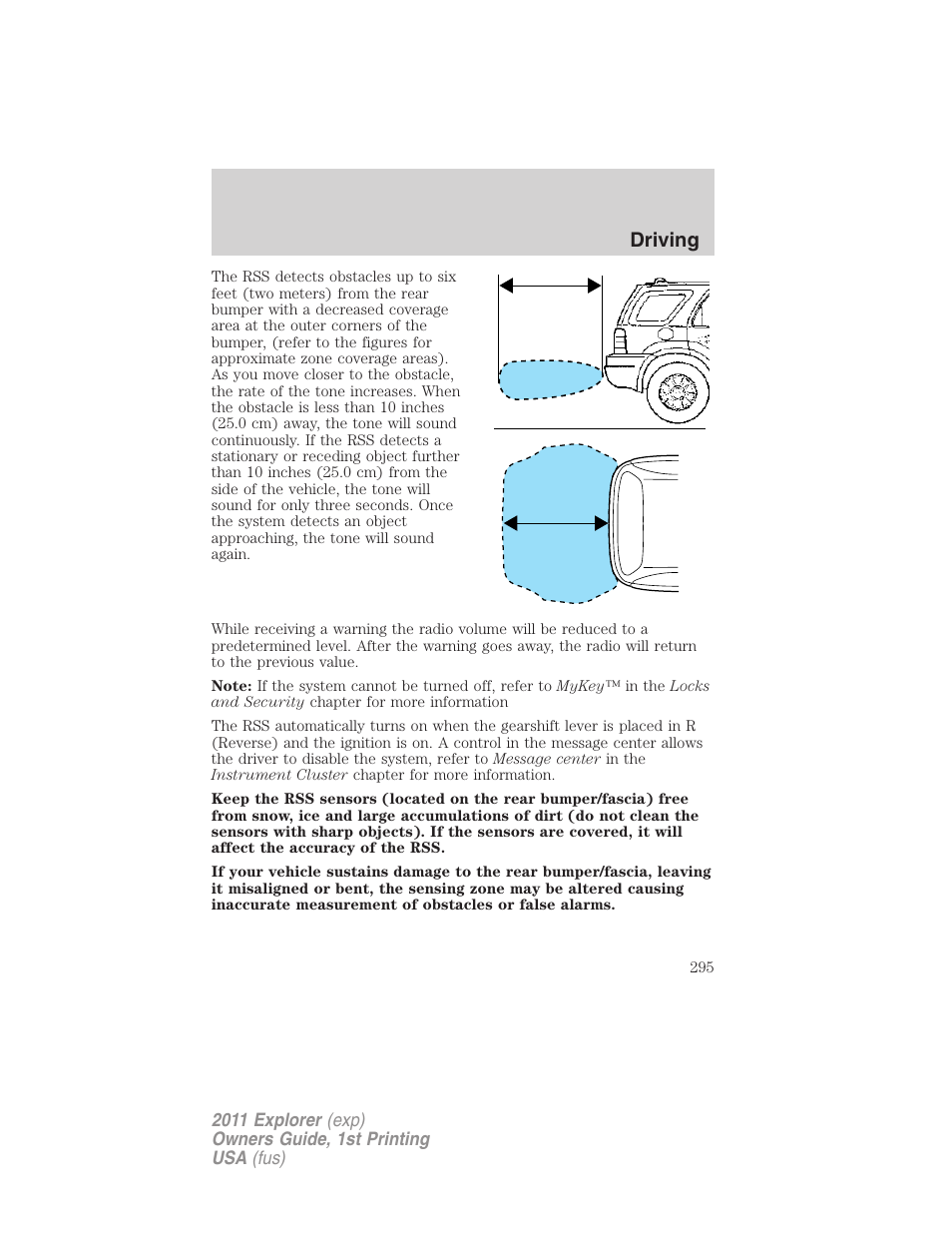 Driving | FORD 2011 Explorer v.1 User Manual | Page 296 / 449