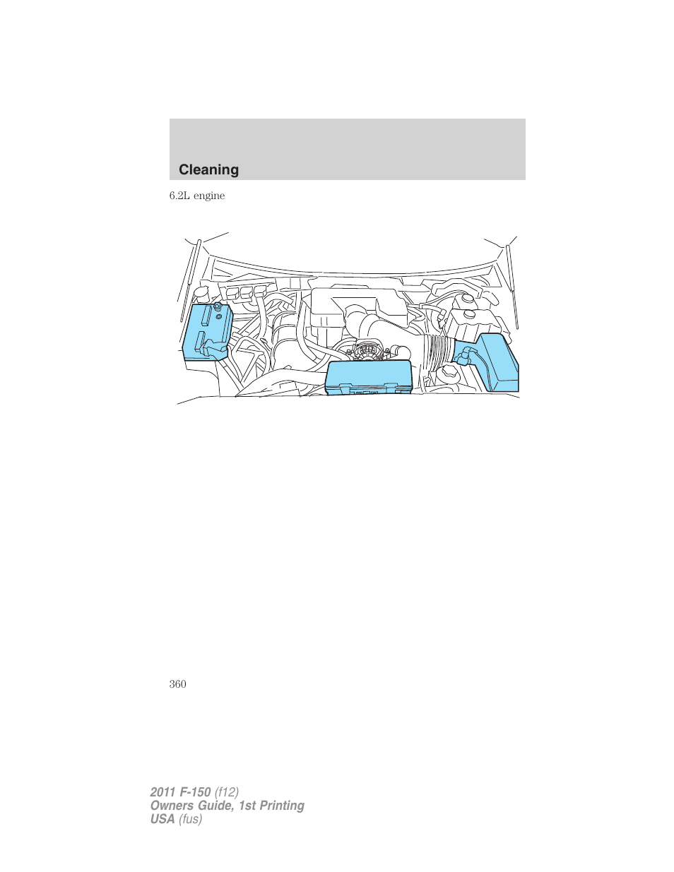 Plastic (non-painted) exterior parts | FORD 2011 F-150 v.1 User Manual | Page 360 / 461