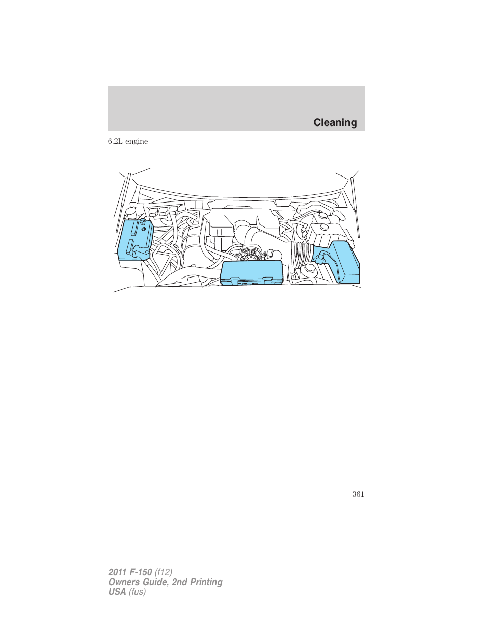 Plastic (non-painted) exterior parts | FORD 2011 F-150 v.2 User Manual | Page 361 / 460