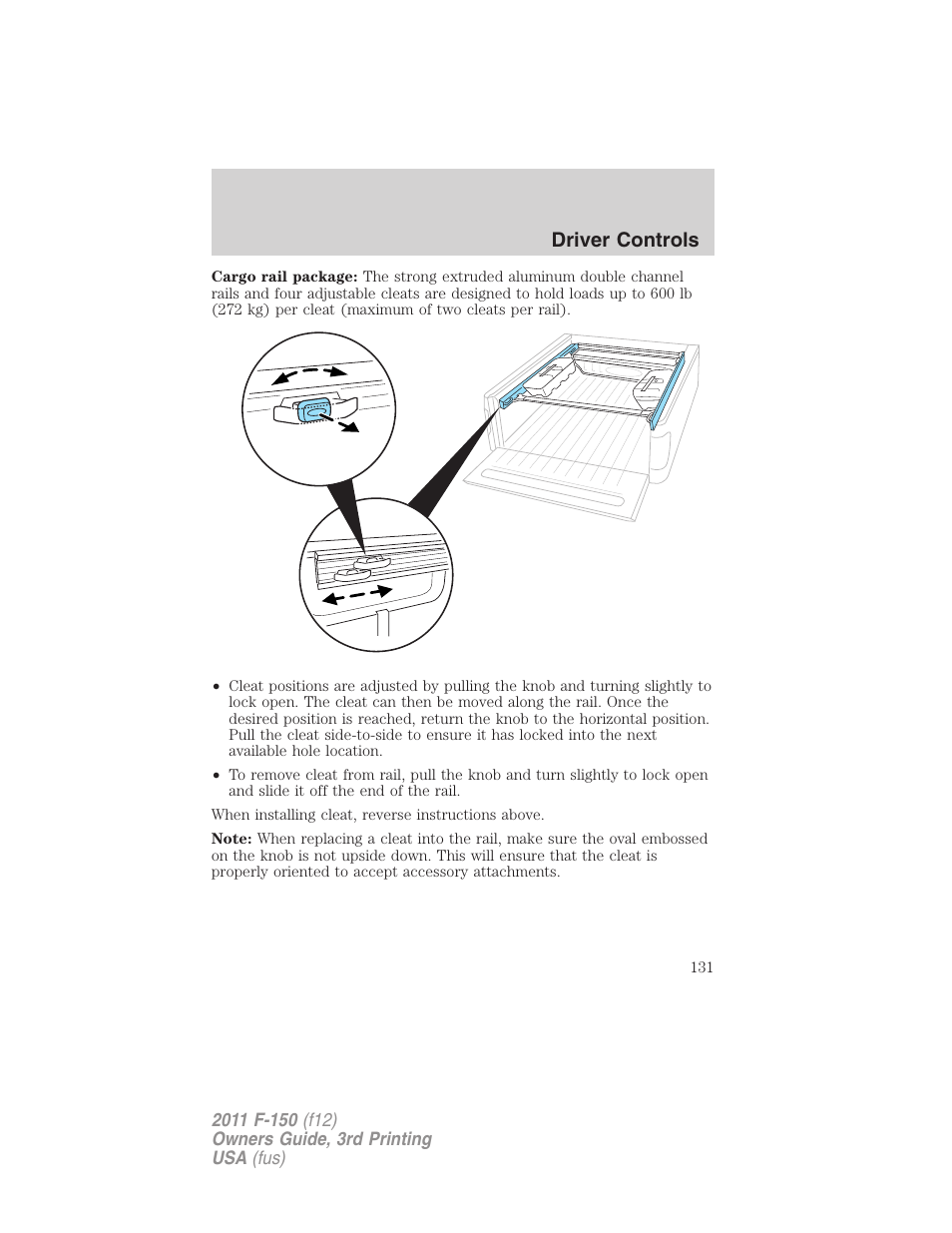 Driver controls | FORD 2011 F-150 v.3 User Manual | Page 131 / 464