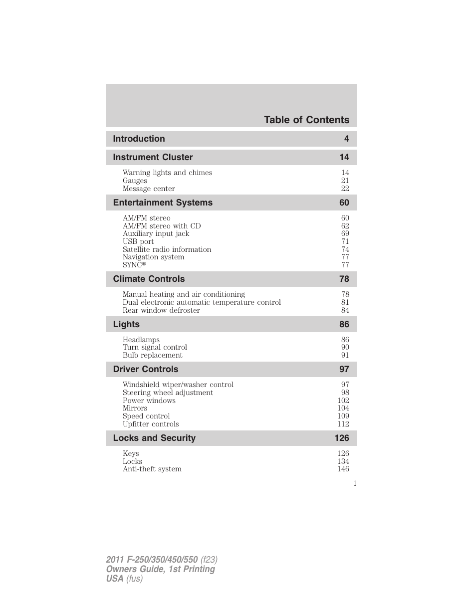 FORD 2011 F-550 v.1 User Manual | 441 pages