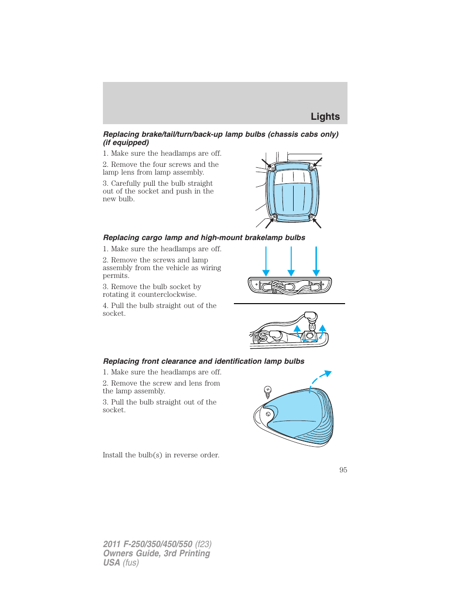 Lights | FORD 2011 F-550 v.3 User Manual | Page 95 / 442