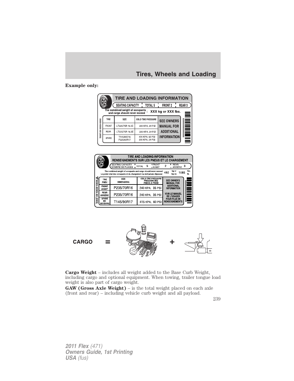 FORD 2011 Flex v.1 User Manual | Page 239 / 418