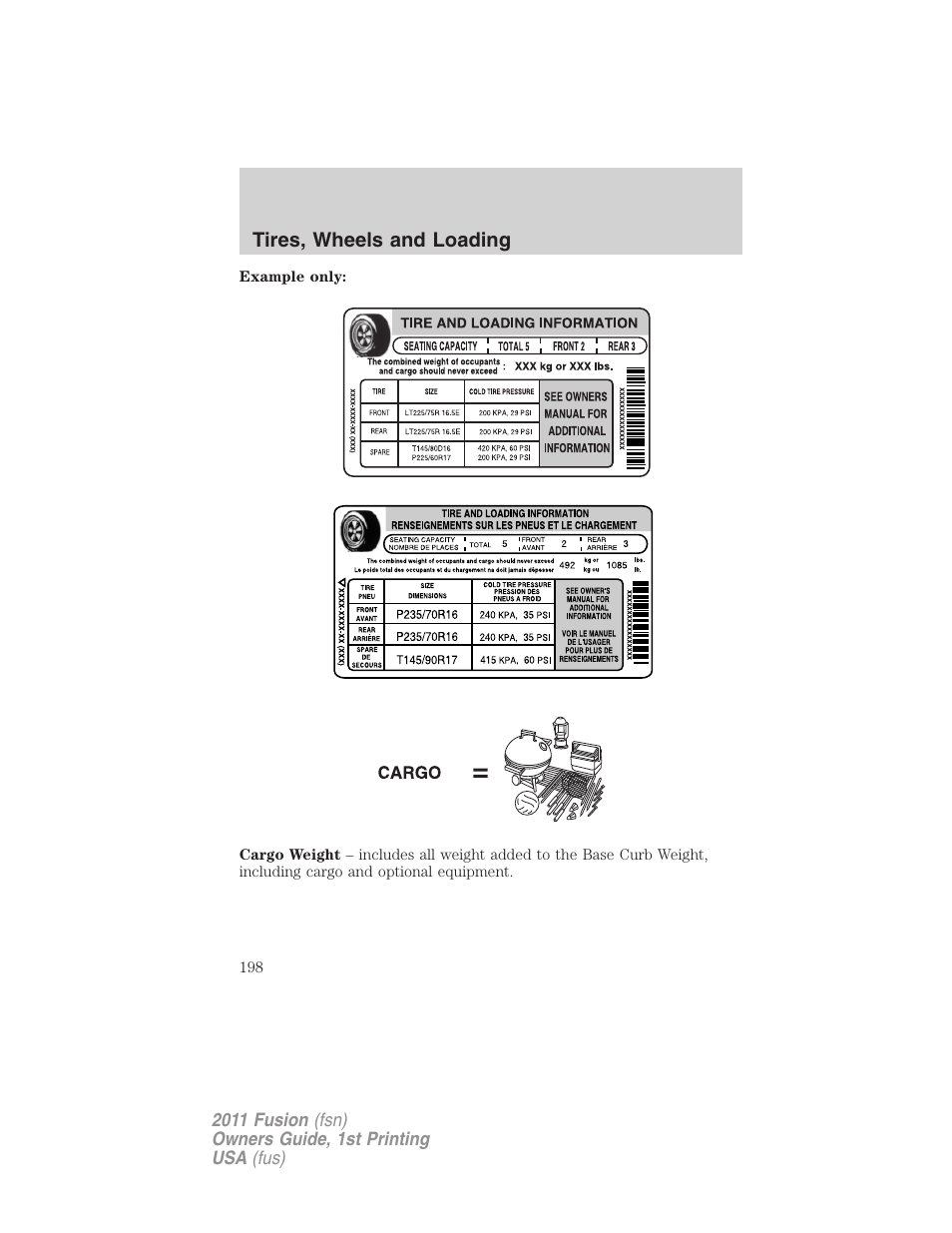 FORD 2011 Fusion v.1 User Manual | Page 198 / 369