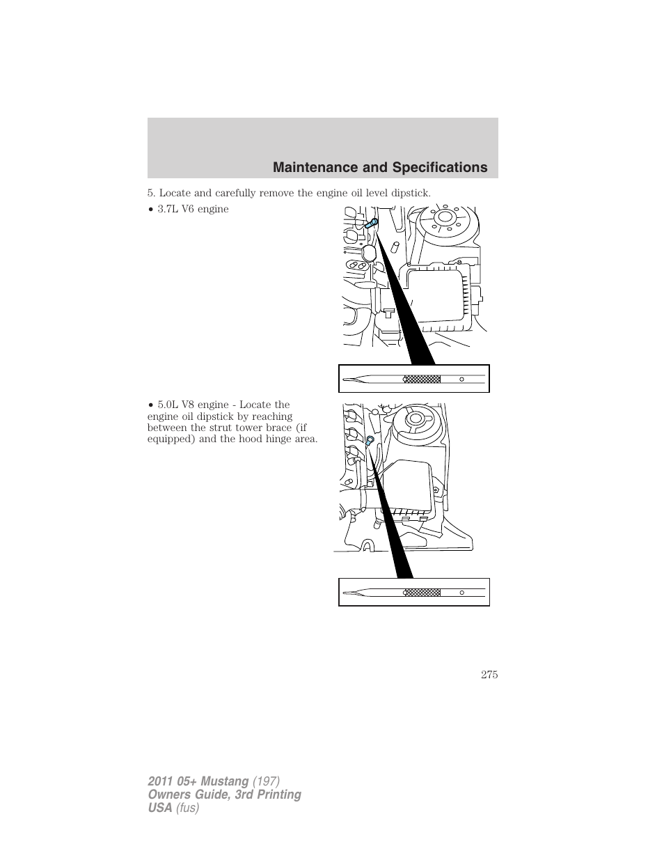 FORD 2011 Mustang v.3 User Manual | Page 275 / 346