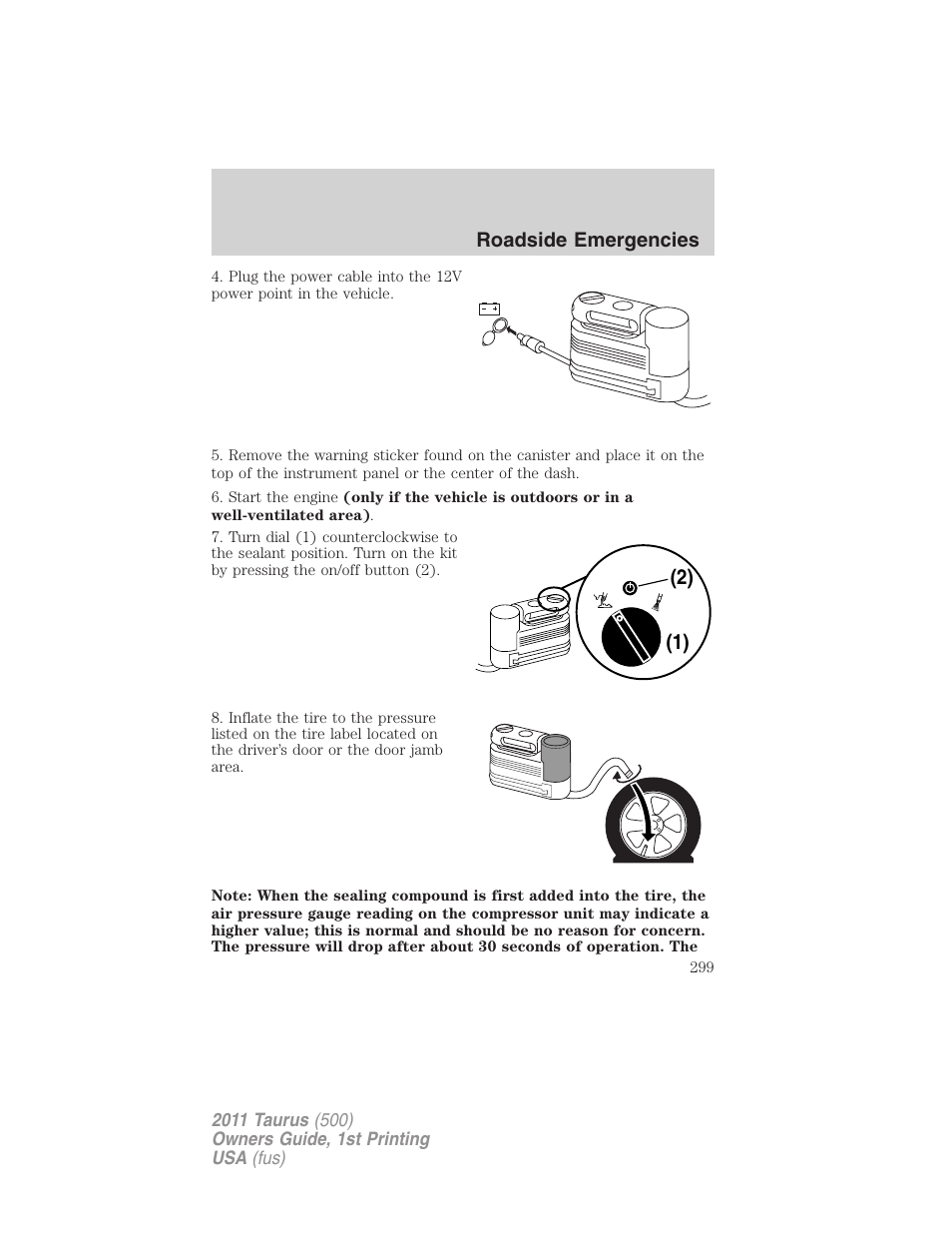 FORD 2011 Taurus v.1 User Manual | Page 299 / 406
