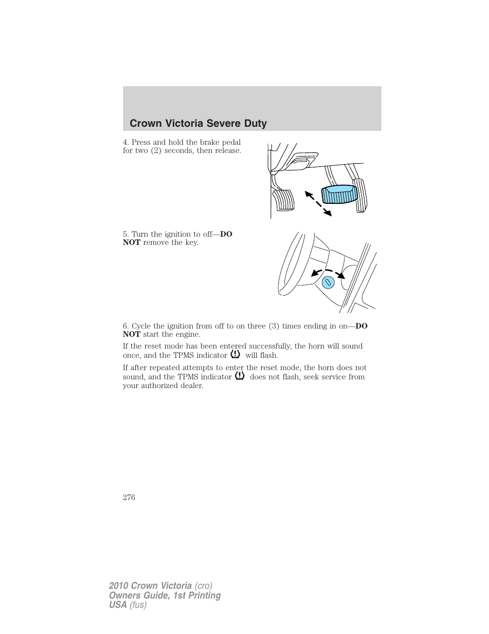 Crown victoria severe duty | FORD 2010 Crown Victoria v.1 User Manual | Page 276 / 306