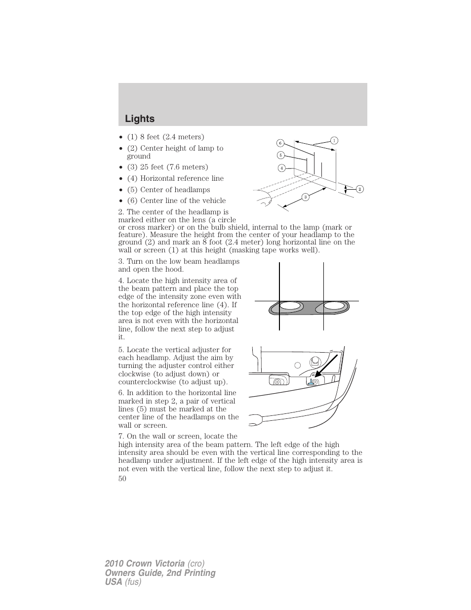 Lights | FORD 2010 Crown Victoria v.2 User Manual | Page 50 / 308