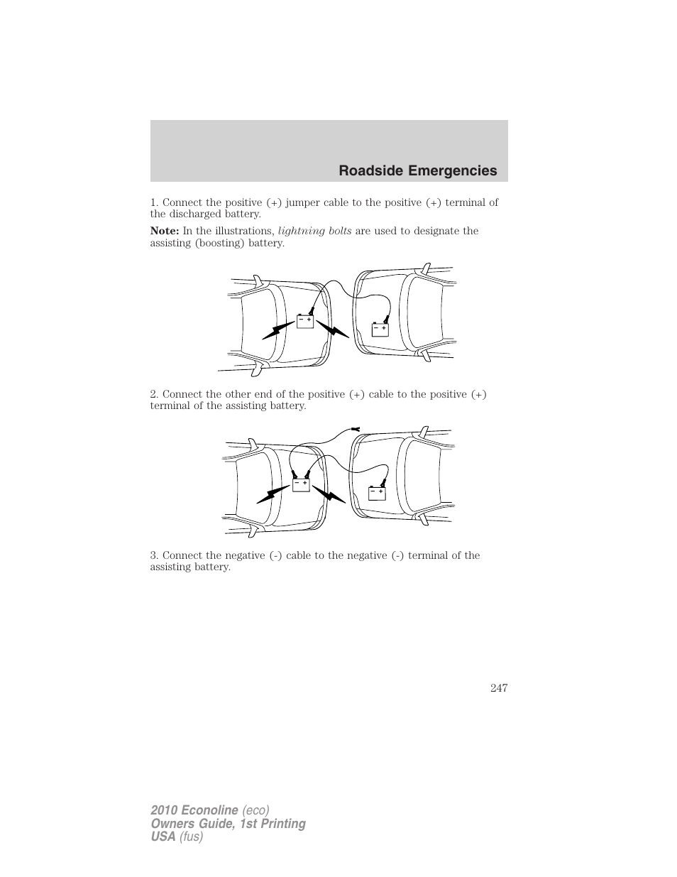 Roadside emergencies | FORD 2010 E-450 v.1 User Manual | Page 247 / 324