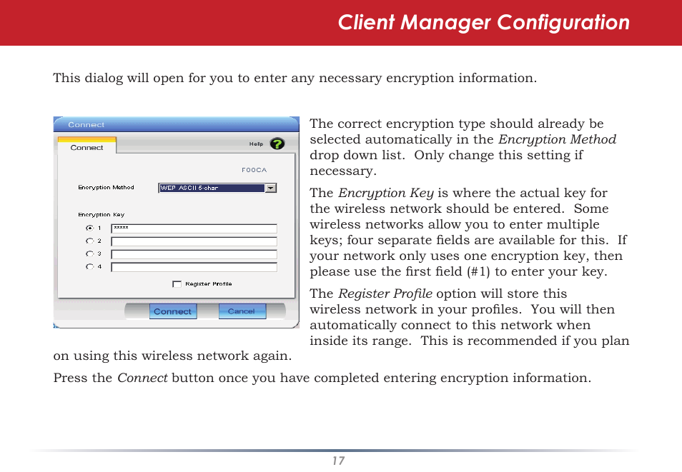 Client manager configuration | Buffalo Technology WLI-CB-AG108HP User Manual | Page 17 / 43