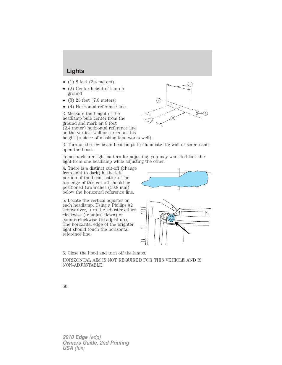 Lights | FORD 2010 Edge v.2 User Manual | Page 66 / 324