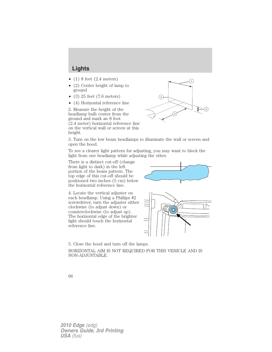 Lights | FORD 2010 Edge v.3 User Manual | Page 66 / 326