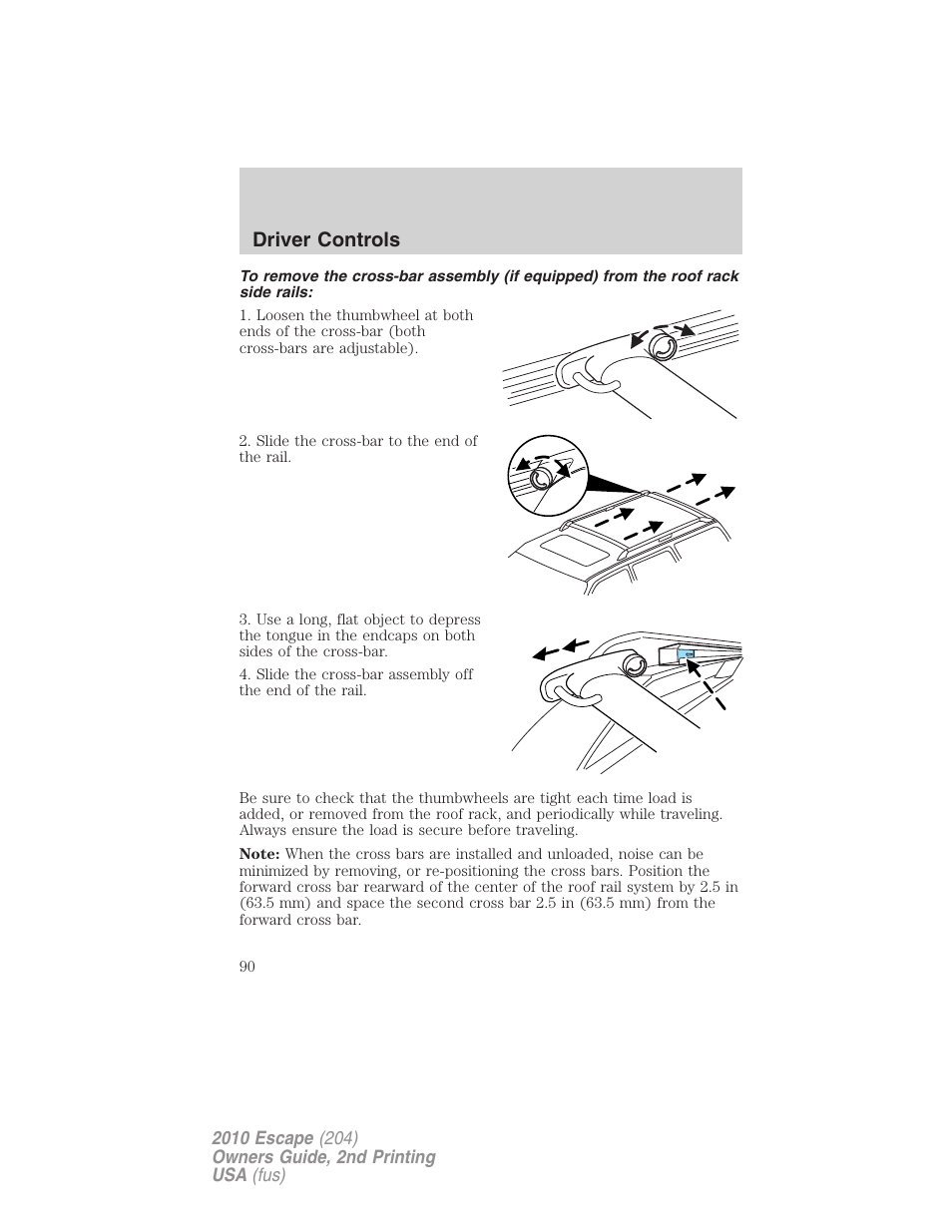 Driver controls | FORD 2010 Escape v.2 User Manual | Page 90 / 344