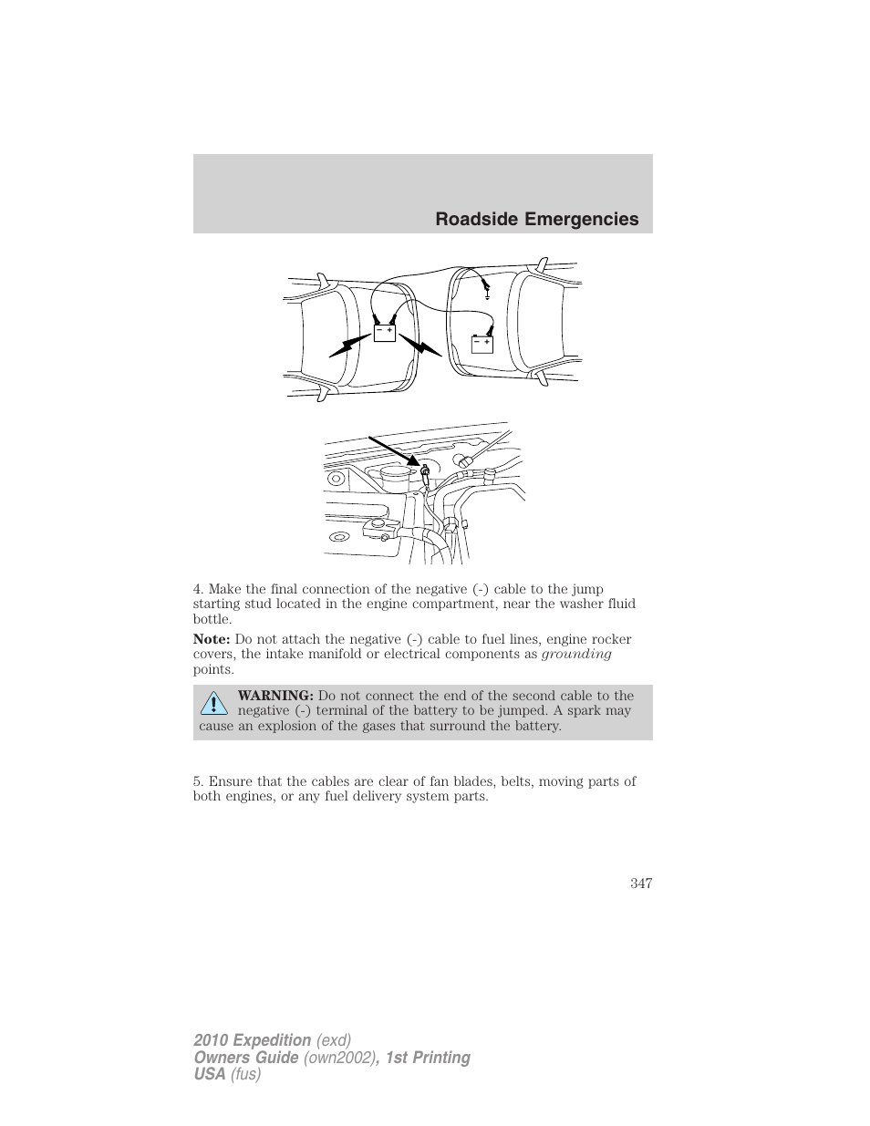 Roadside emergencies | FORD 2010 Expedition v.1 User Manual | Page 347 / 420