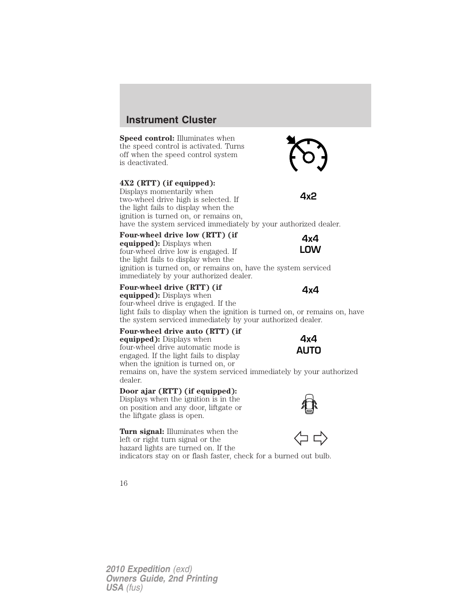 FORD 2010 Expedition v.2 User Manual | Page 16 / 424