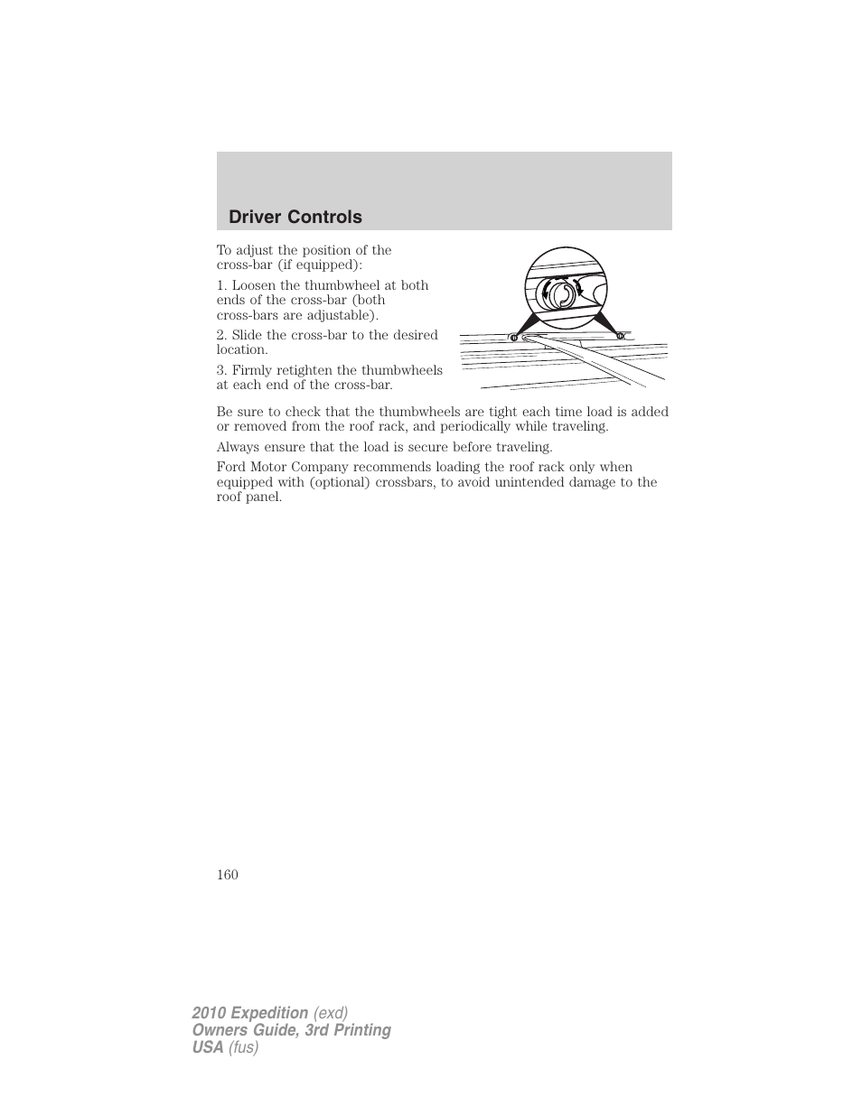 Driver controls | FORD 2010 Expedition v.3 User Manual | Page 160 / 422