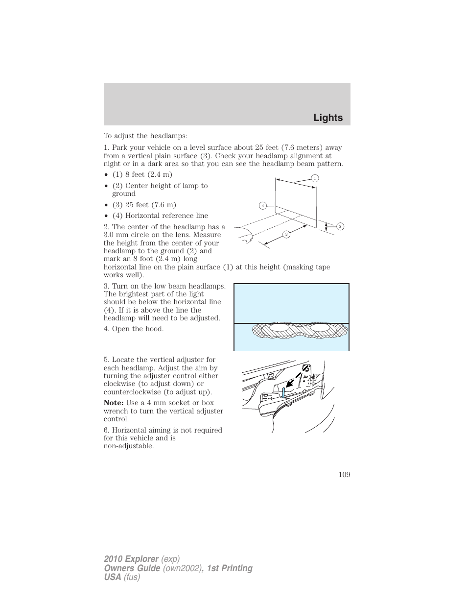 Lights | FORD 2010 Explorer v.1 User Manual | Page 109 / 404