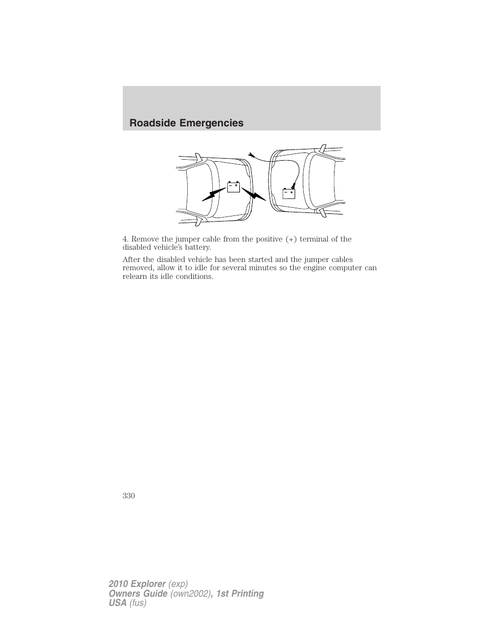 Roadside emergencies | FORD 2010 Explorer v.1 User Manual | Page 330 / 404