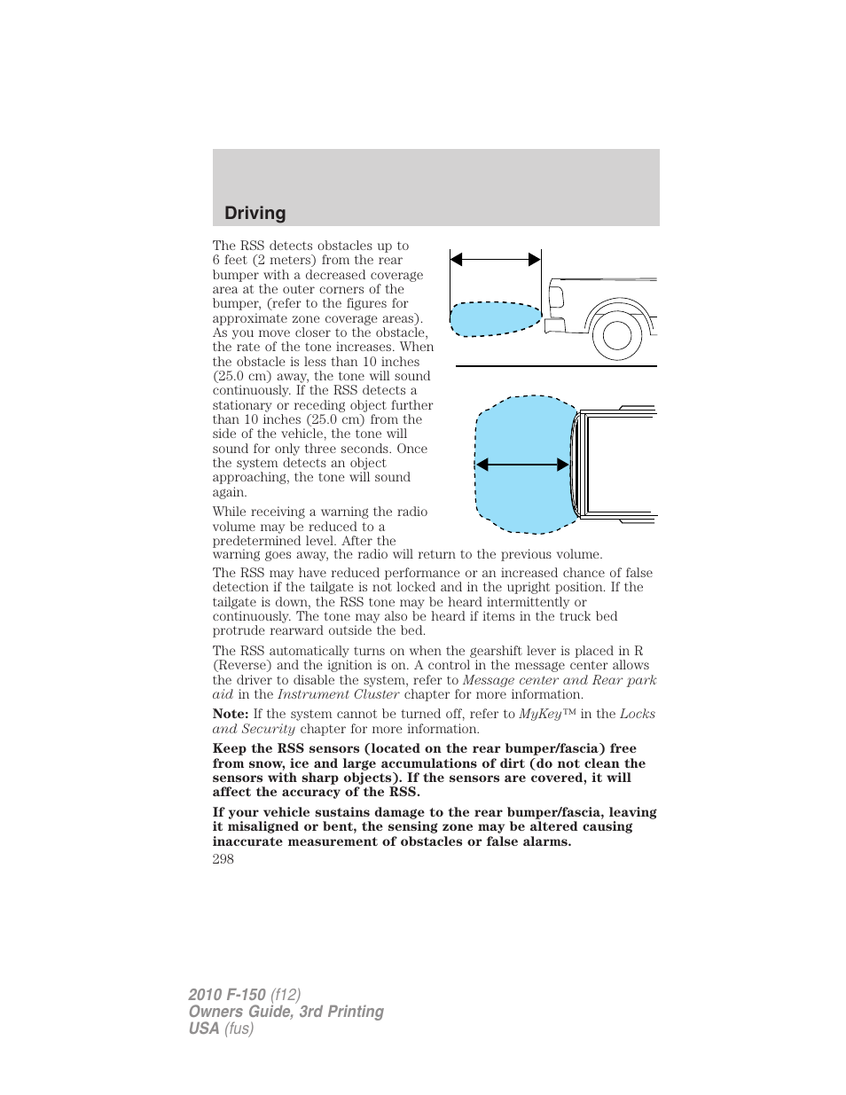 Driving | FORD 2010 F-150 v.3 User Manual | Page 298 / 419