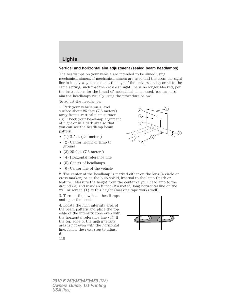Lights | FORD 2010 F-550 v.1 User Manual | Page 110 / 407