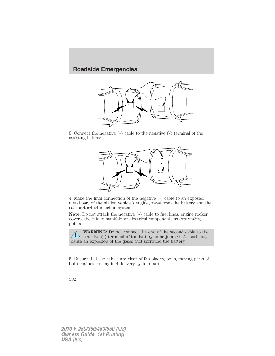 Roadside emergencies | FORD 2010 F-550 v.1 User Manual | Page 332 / 407