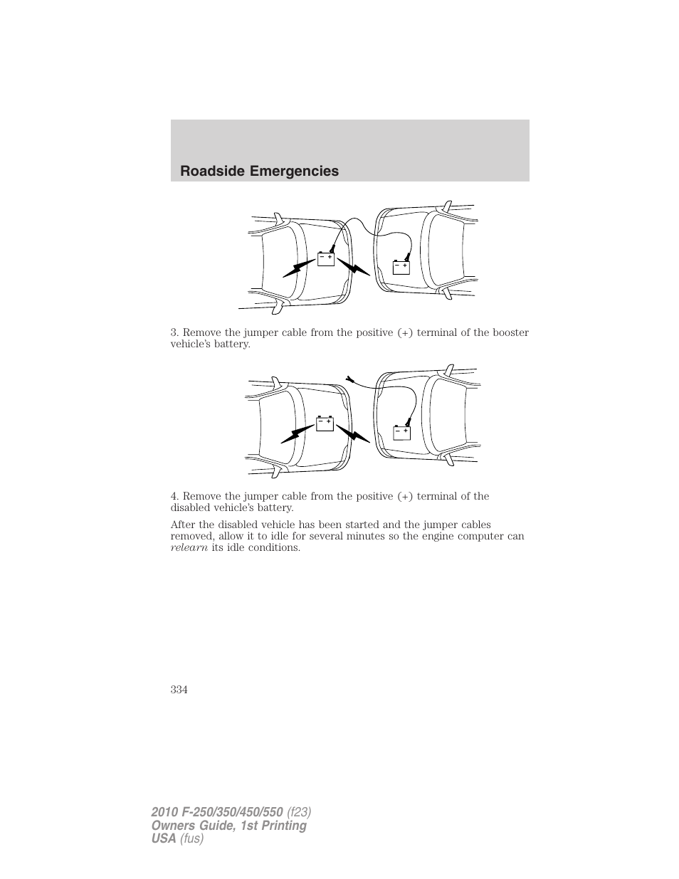 Roadside emergencies | FORD 2010 F-550 v.1 User Manual | Page 334 / 407