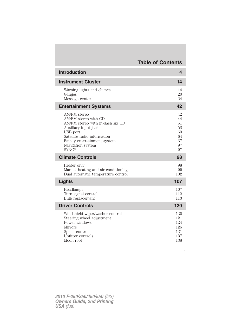 FORD 2010 F-550 v.2 User Manual | 408 pages