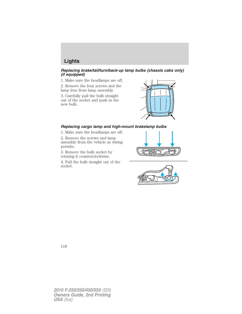 Lights | FORD 2010 F-550 v.2 User Manual | Page 118 / 408