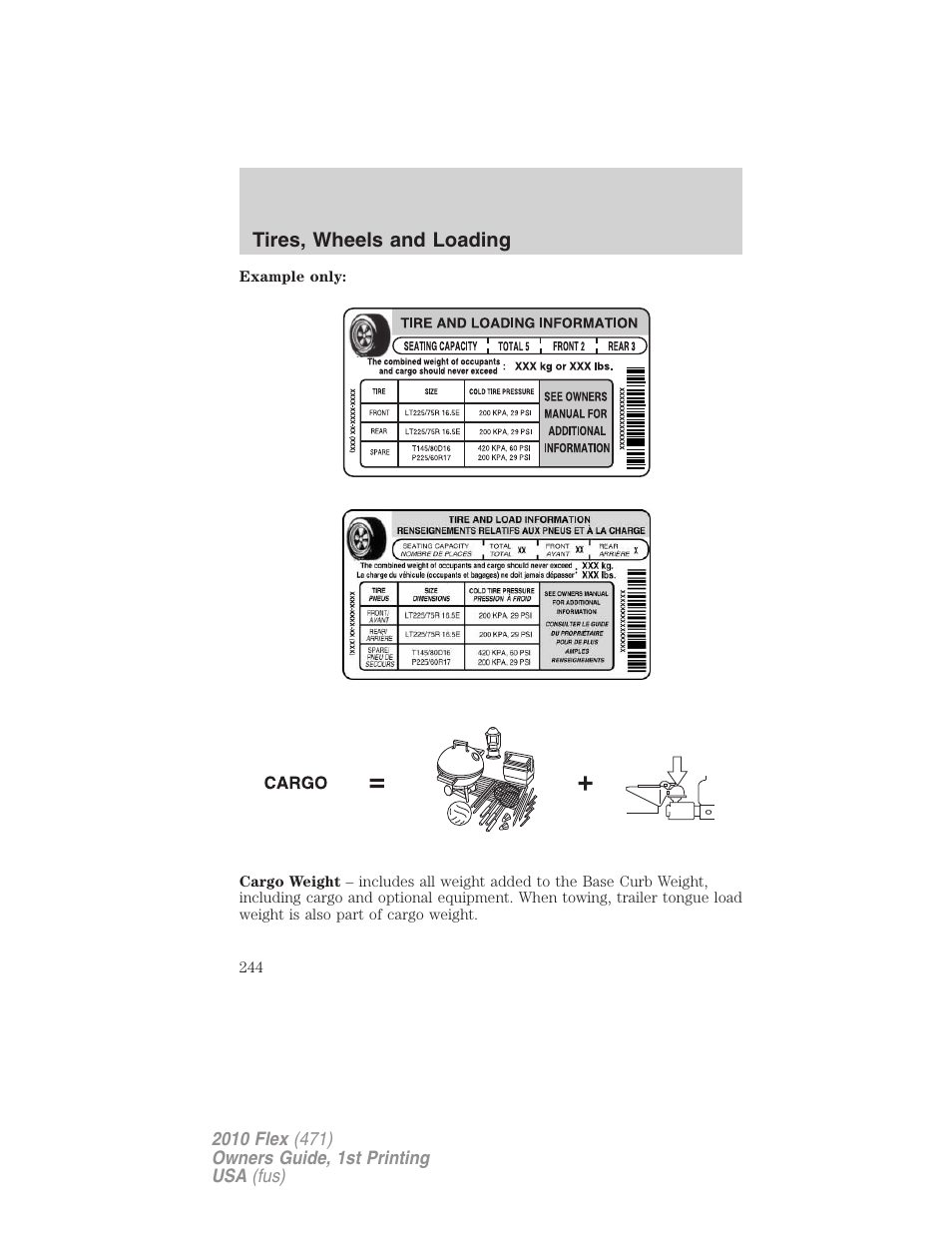 FORD 2010 Flex v.1 User Manual | Page 244 / 397
