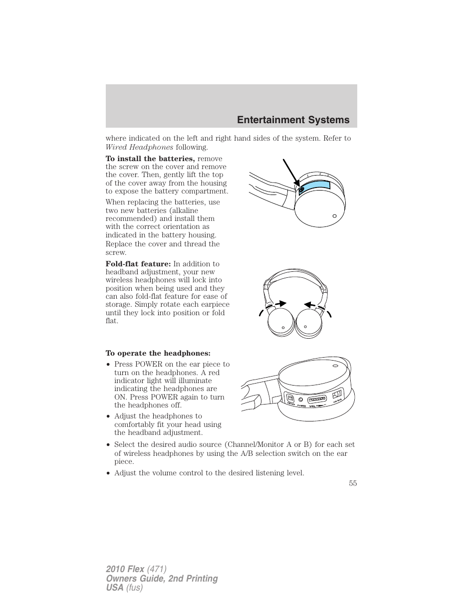 Entertainment systems | FORD 2010 Flex v.2 User Manual | Page 55 / 399