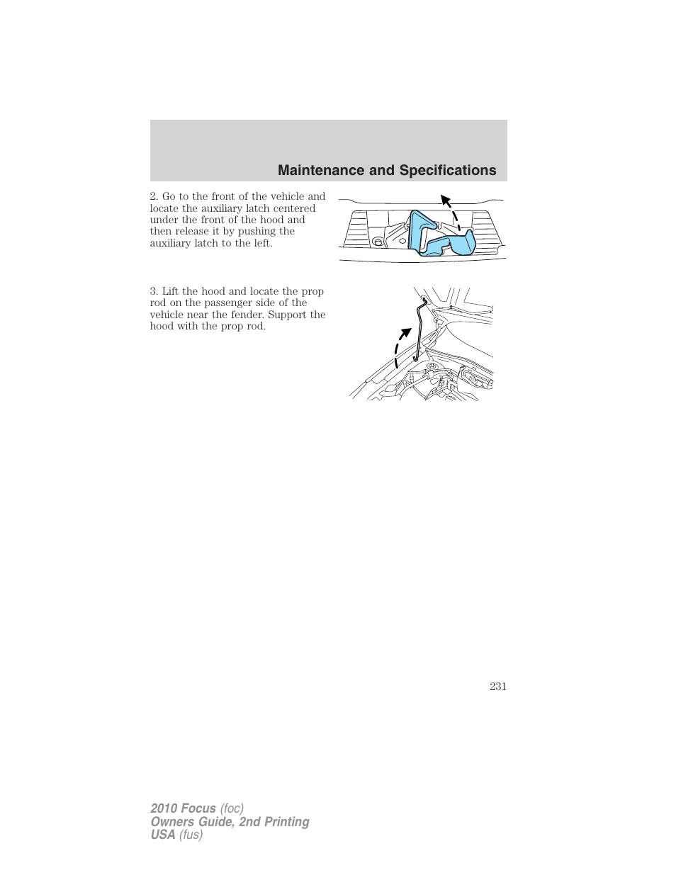 FORD 2010 Focus v.2 User Manual | Page 231 / 277