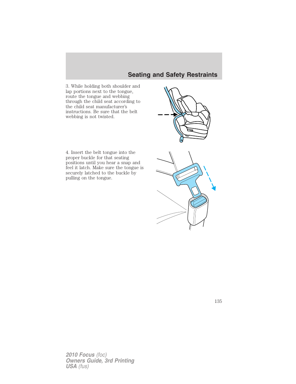 FORD 2010 Focus v.3 User Manual | Page 135 / 275