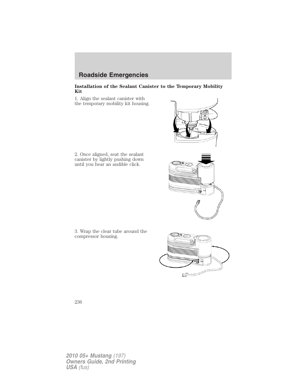 Roadside emergencies | FORD 2010 Mustang v.2 User Manual | Page 236 / 314