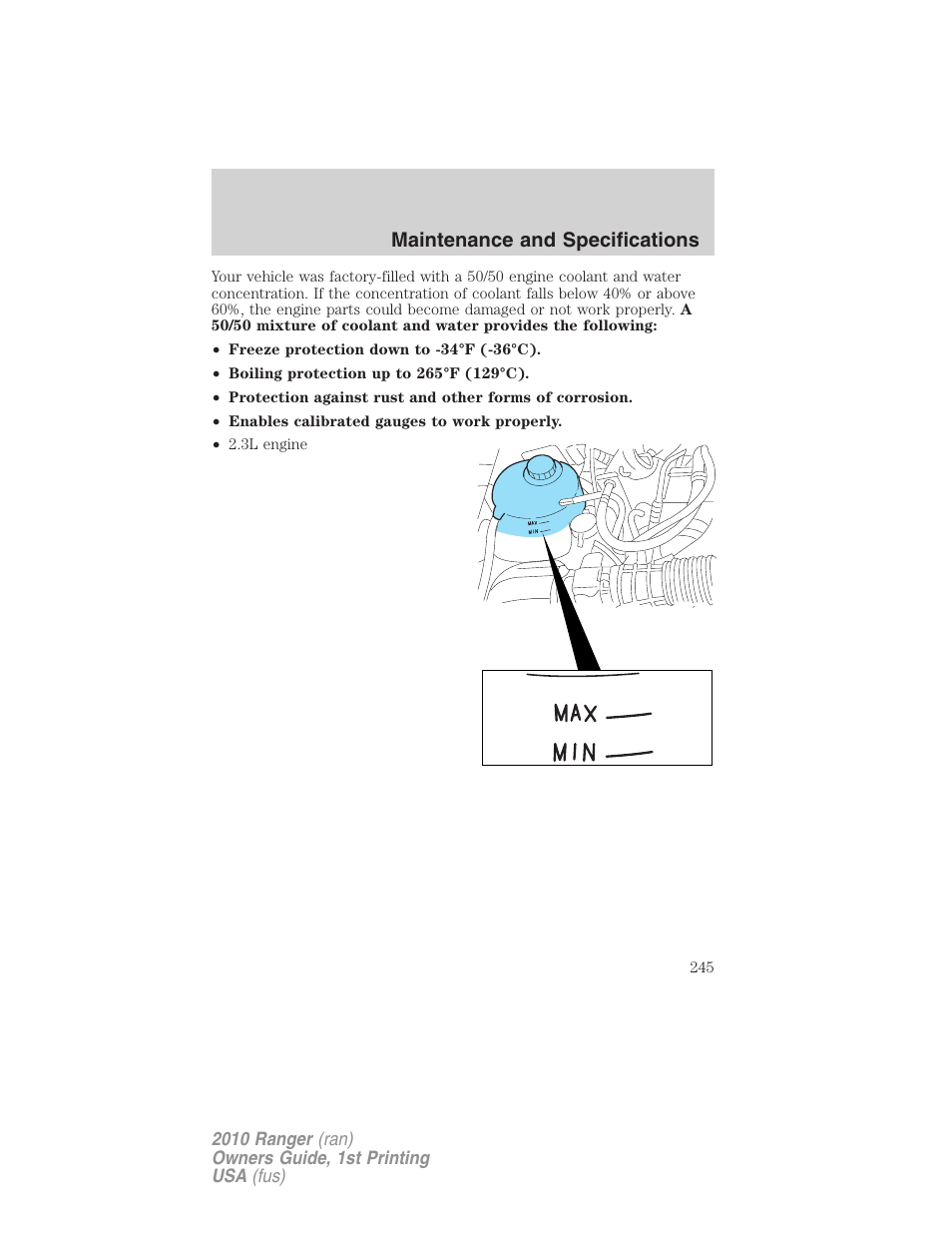 FORD 2010 Ranger v.1 User Manual | Page 245 / 286