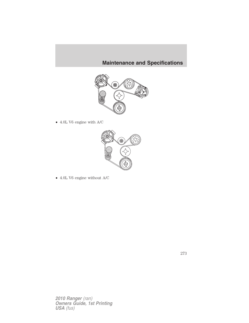 FORD 2010 Ranger v.1 User Manual | Page 273 / 286