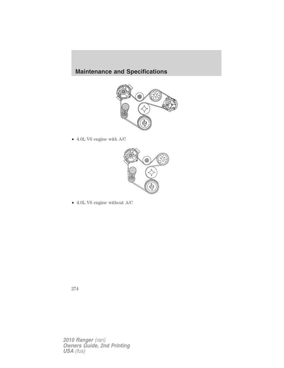 FORD 2010 Ranger v.2 User Manual | Page 274 / 287