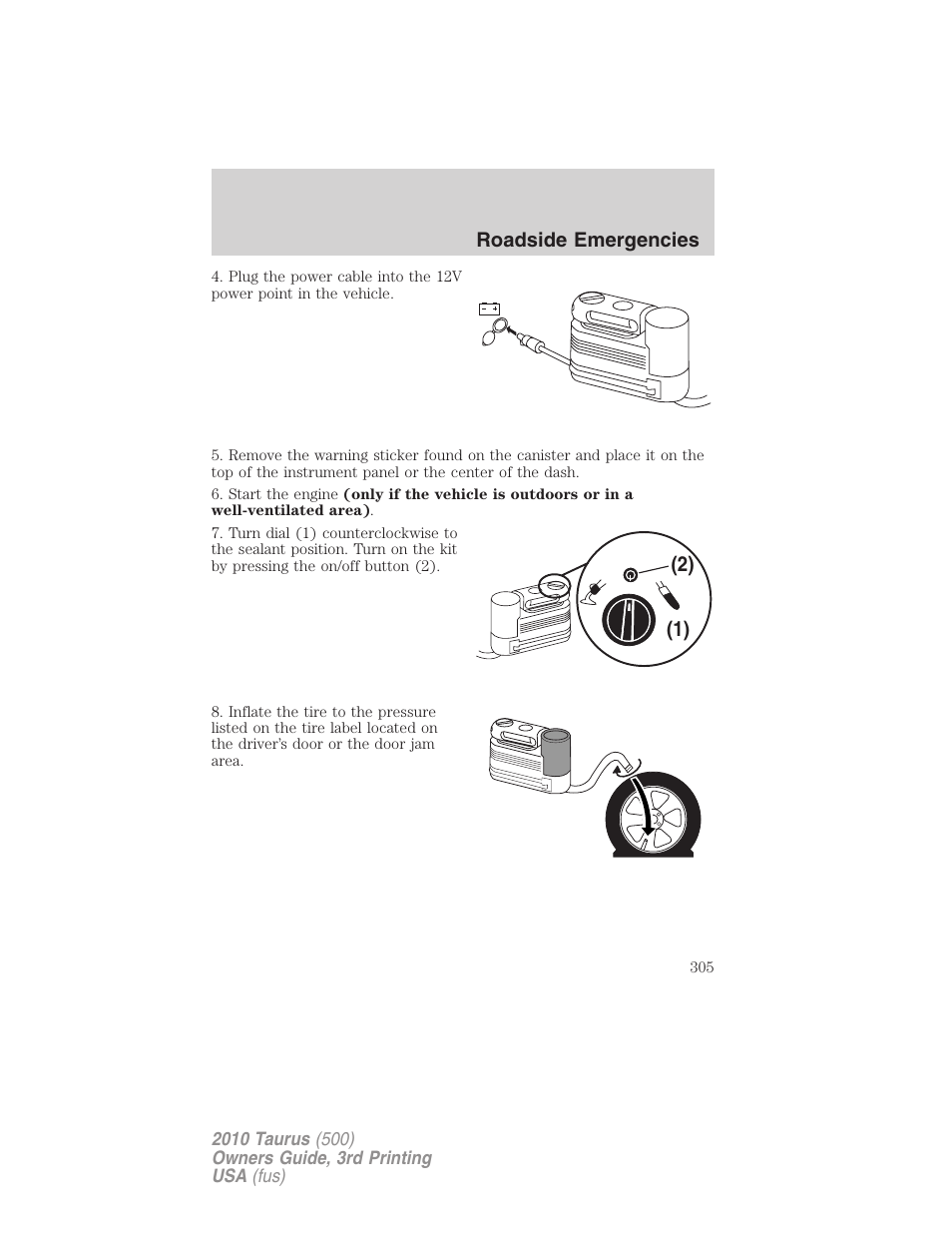 FORD 2010 Taurus v.3 User Manual | Page 305 / 388