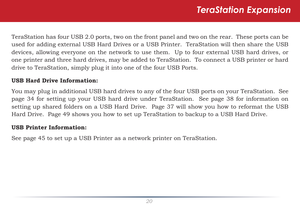 Terastation expansion | Buffalo Technology TeraStation HS-DTGL/R5 User Manual | Page 20 / 84