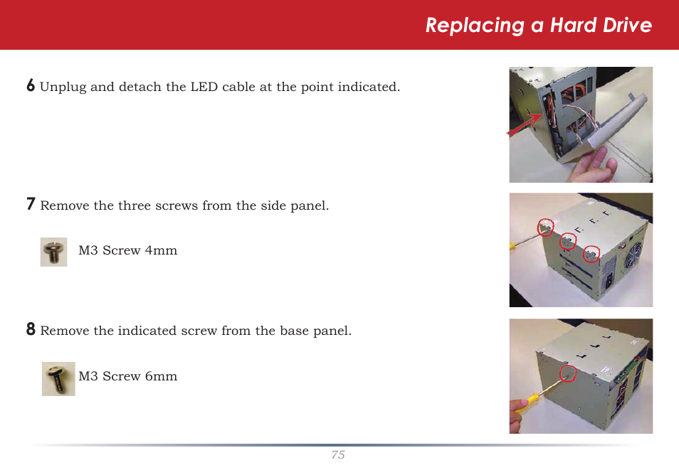 Replacing a hard drive | Buffalo Technology TeraStation HS-DTGL/R5 User Manual | Page 75 / 84