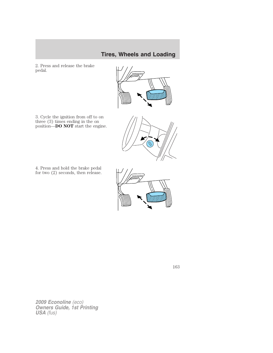 Tires, wheels and loading | FORD 2009 E-450 v.1 User Manual | Page 163 / 321