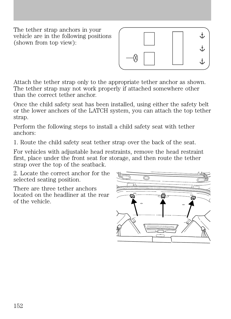 Seating and safety restraints | FORD 2009 Escape v.1 User Manual | Page 152 / 318