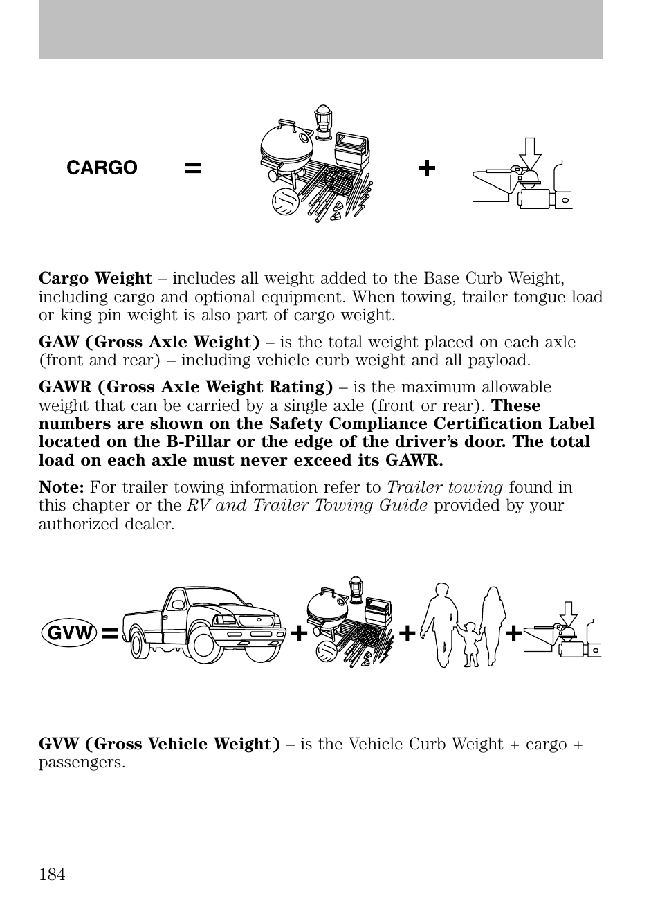 Tires, wheels and loading | FORD 2009 Escape v.1 User Manual | Page 184 / 318