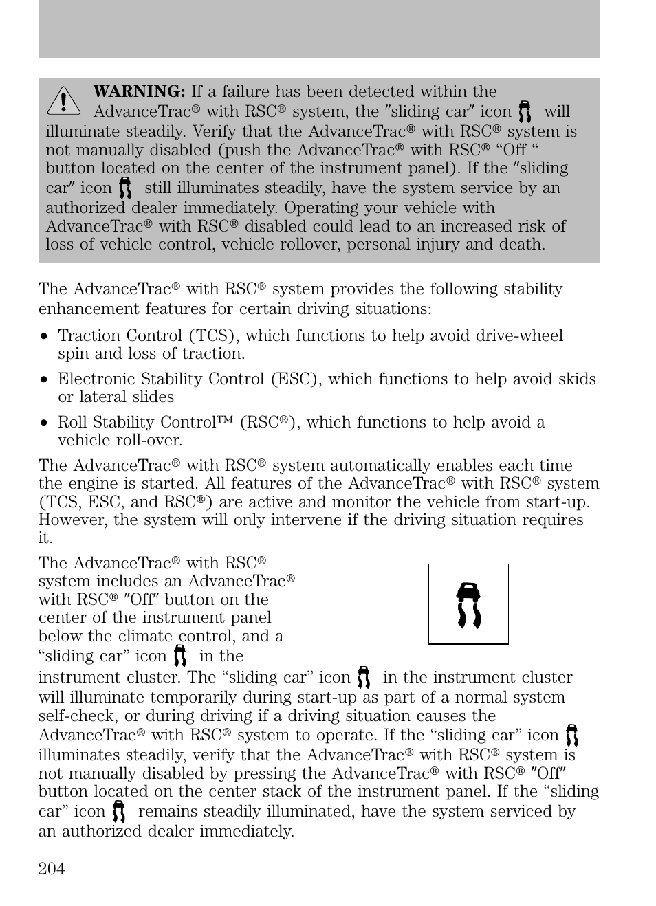Driving | FORD 2009 Escape v.1 User Manual | Page 204 / 318
