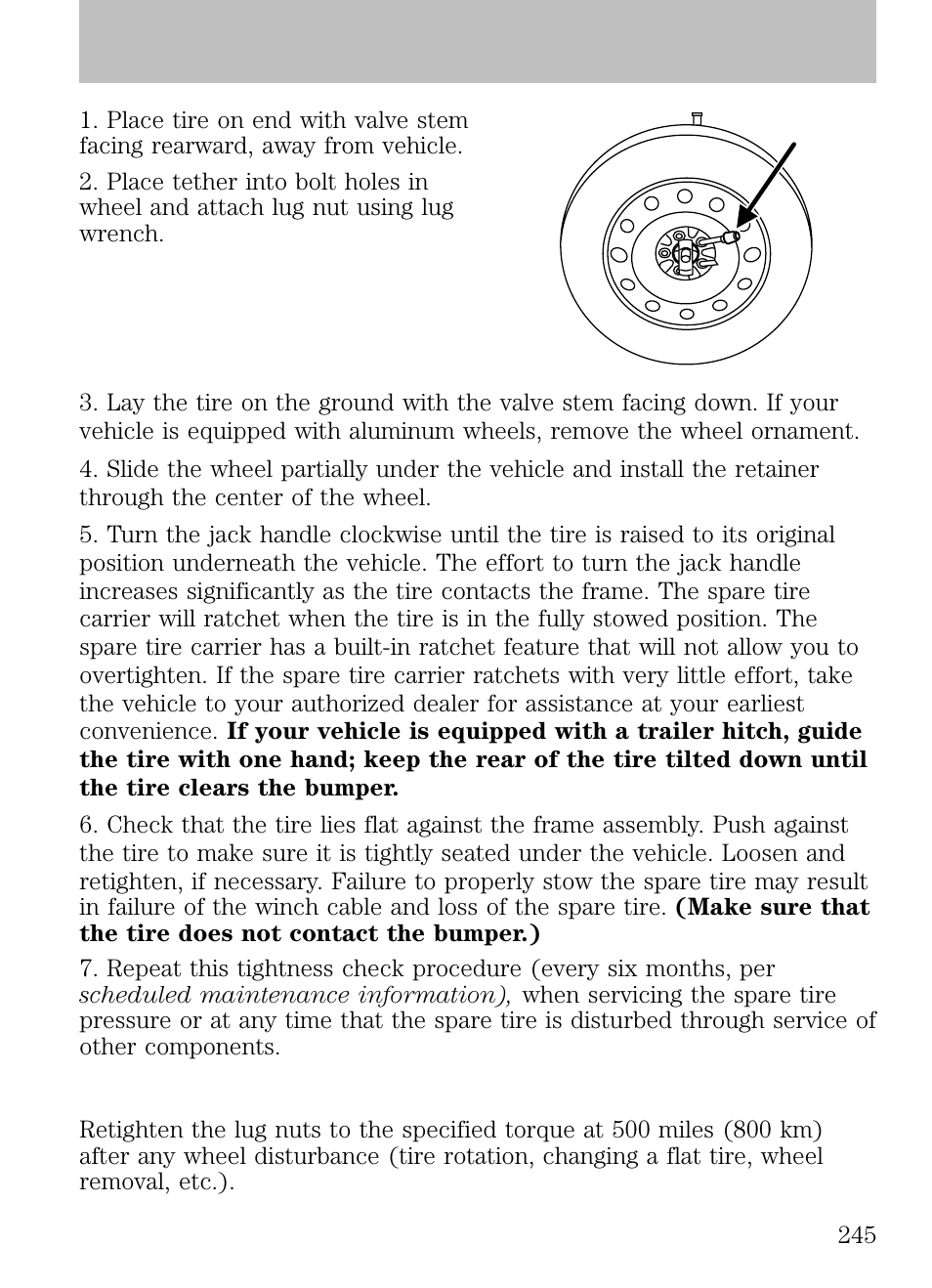 Wheel lug nut torque specifications, Roadside emergencies | FORD 2009 Escape v.1 User Manual | Page 245 / 318