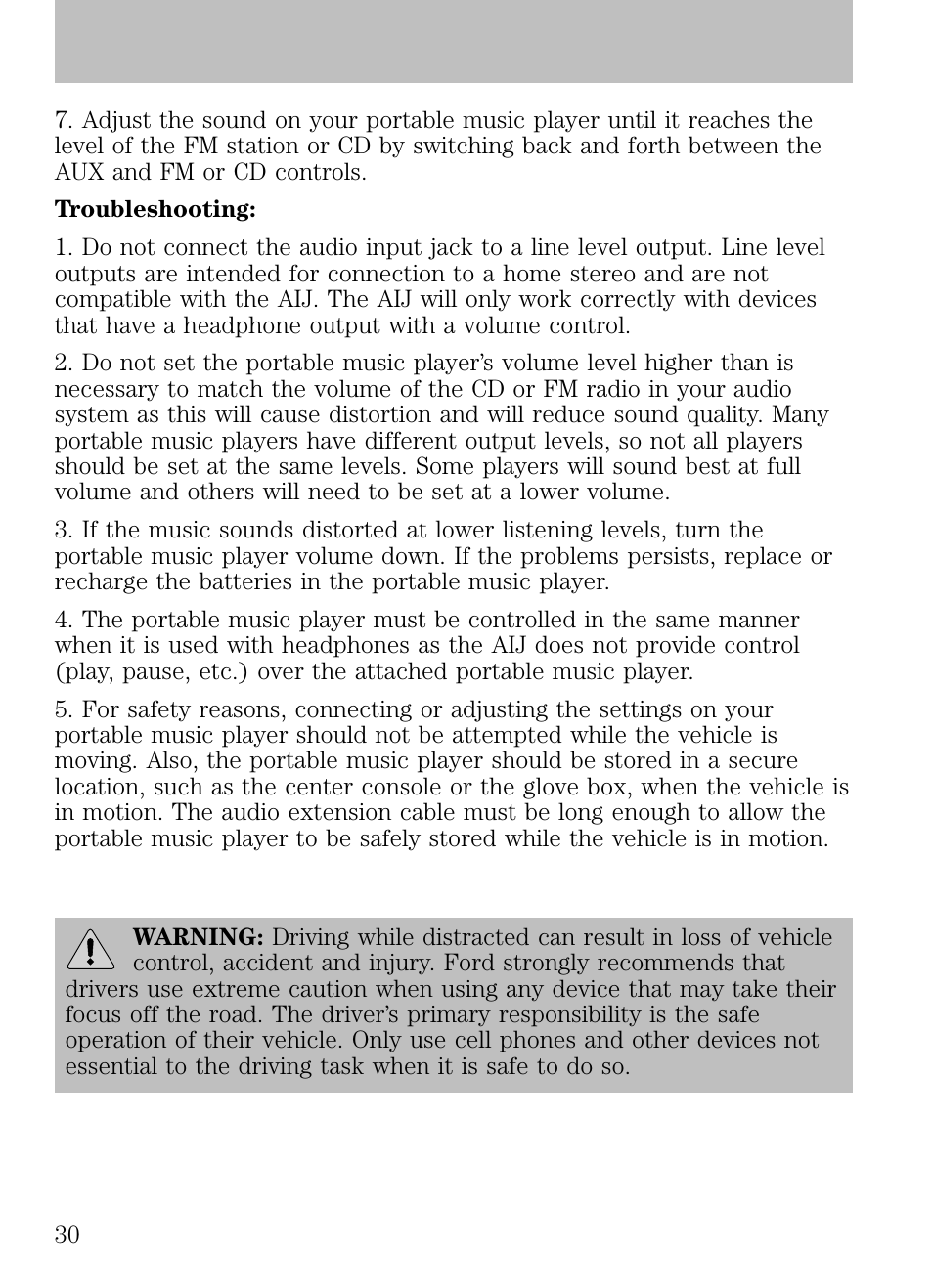 Usb port (if equipped), Entertainment systems | FORD 2009 Escape v.1 User Manual | Page 30 / 318