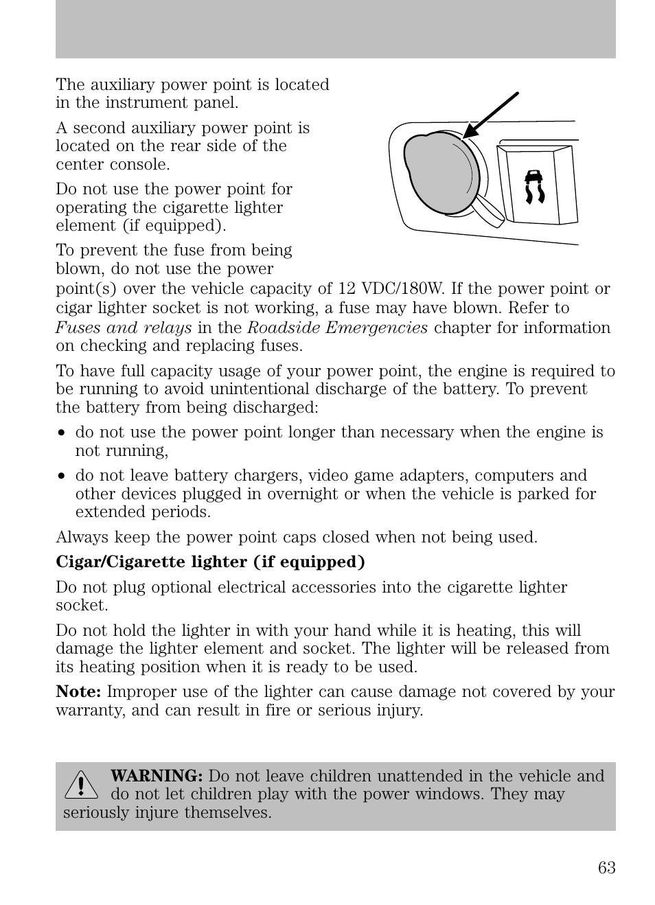 Power windows (if equipped), Driver controls | FORD 2009 Escape v.1 User Manual | Page 63 / 318