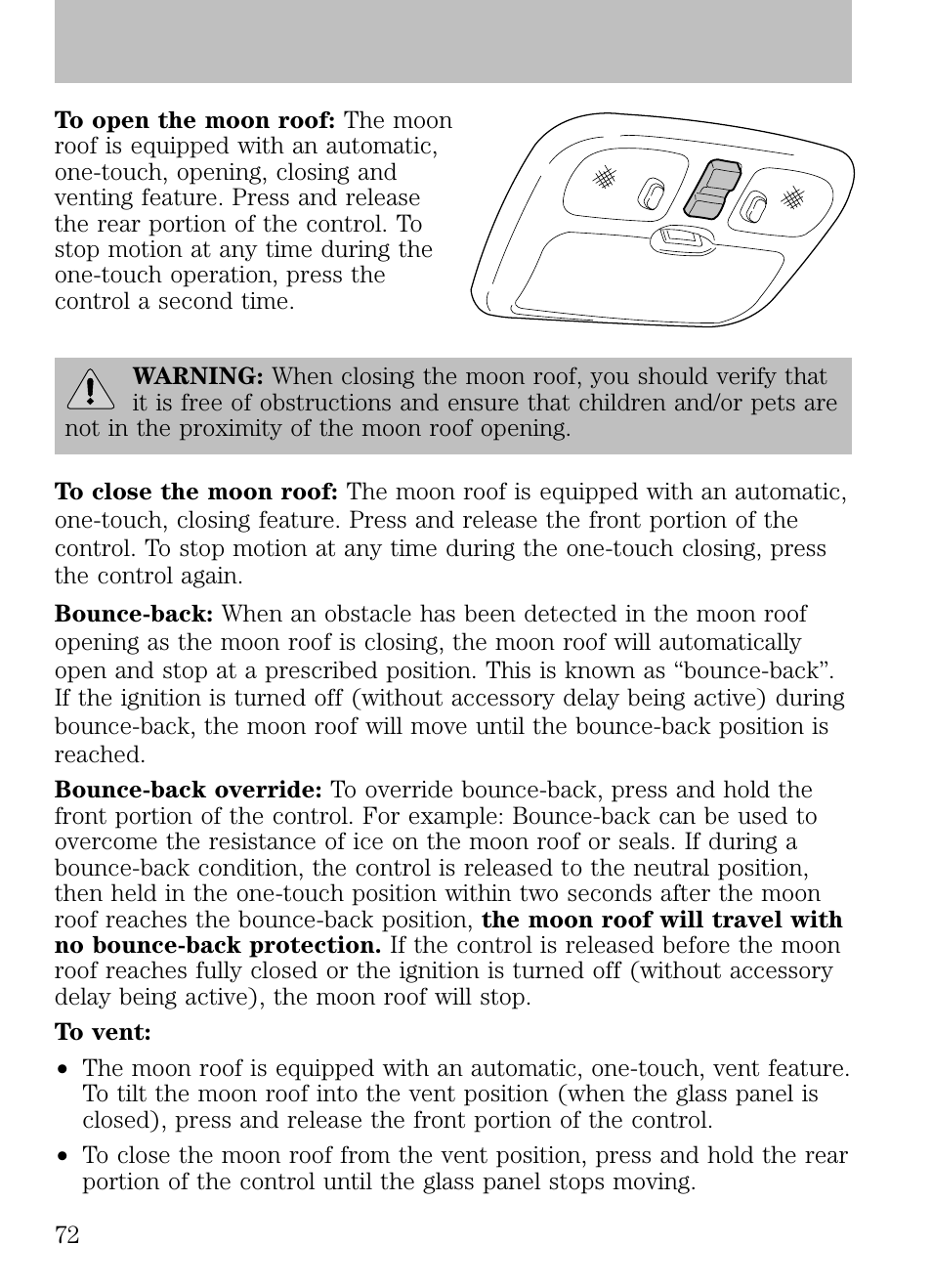Driver controls | FORD 2009 Escape v.1 User Manual | Page 72 / 318